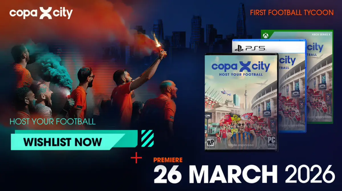 Copa City startet: Tycoon‑ und Stadtmanagement‑Spiel jetzt für PS5, Xbox Series X|S und PC erhältlich