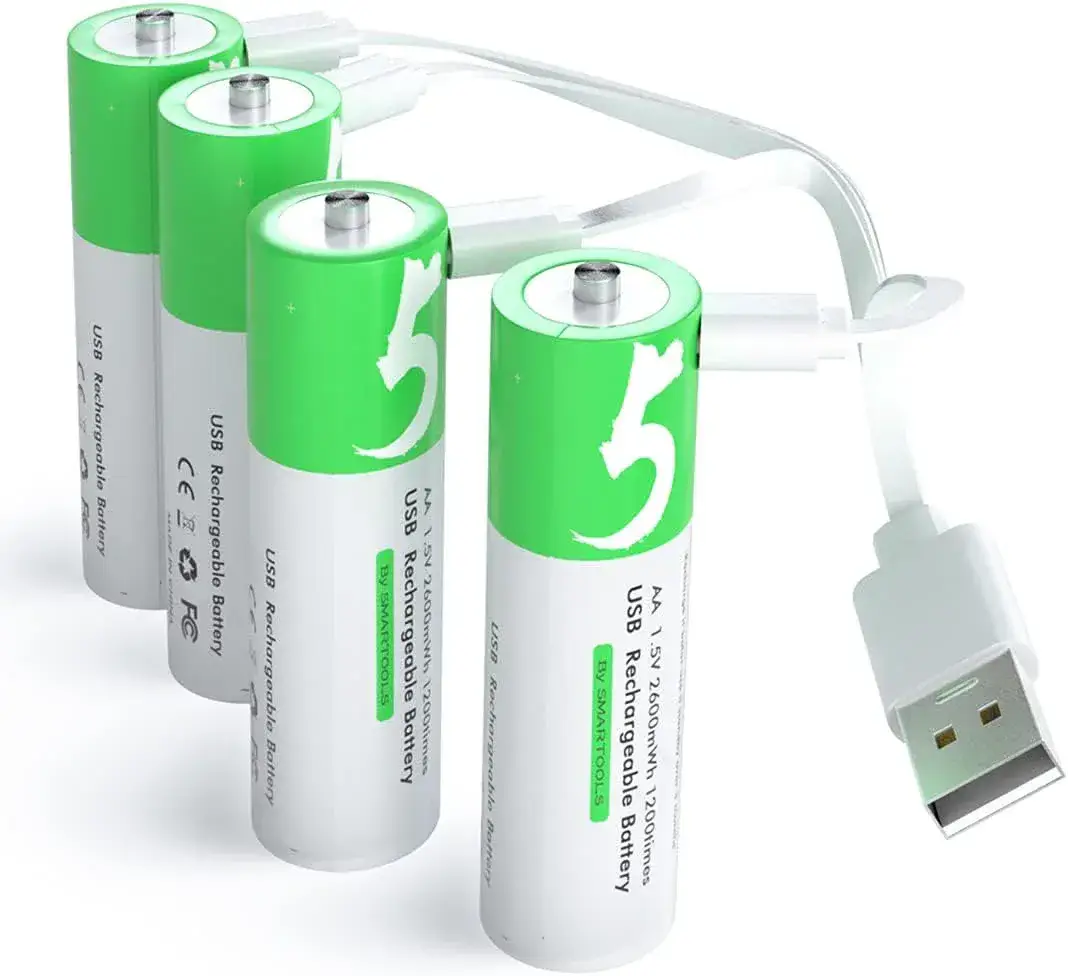 USB-C statt Ladegert Wiederaufladbare AA-Batterien im Angebot – Nachhaltige Power für den Haushalt
