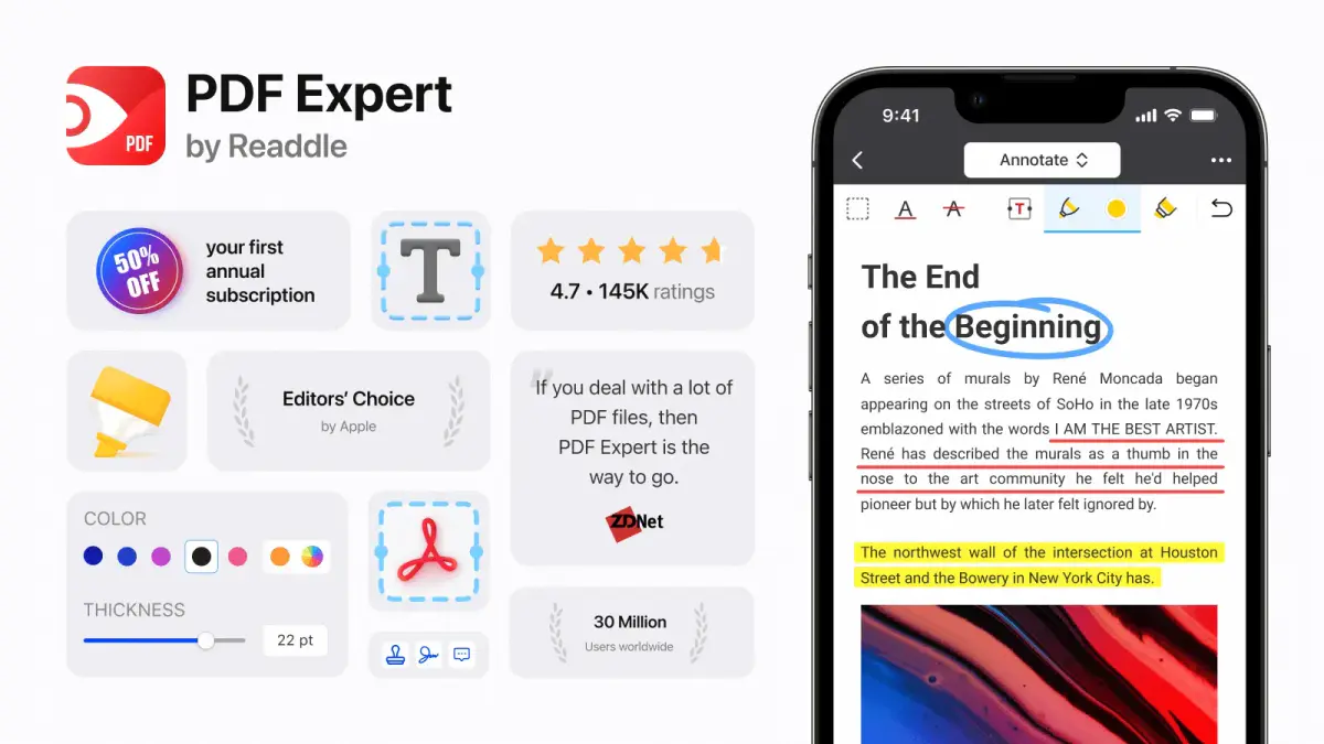 PDF Expert: 50% Rabatt auf Dauerlizenz – Trend zurück zu Einmalkauf
