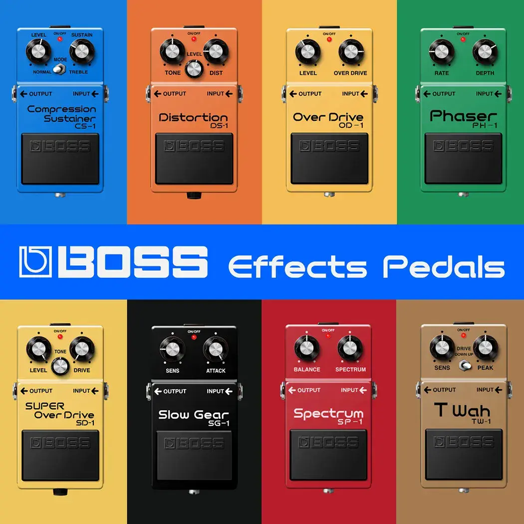 BOSS Effects Pedals Plugin erhält weitere legendäre Effektpedale