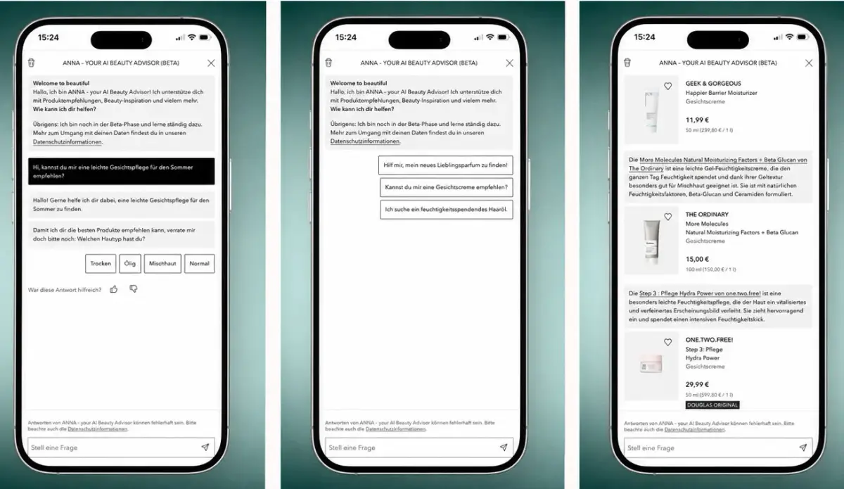 Beauty‑KI DOUGLAS setzt auf Chatbot 8222ANNA8220 für individuelle Beratung – Wie KI das Beauty‑Shopping neu definiert